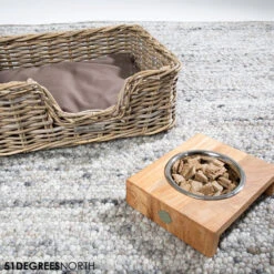 51 Degrees North Voerbak Teak High -Honden Benodigdheden Winkel 51 degrees north voerbak teak high 211088 1000 none