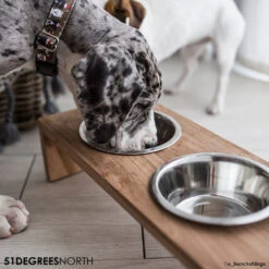 51 Degrees North Voerbak Teak High -Honden Benodigdheden Winkel 51 degrees north voerbak teak high 211103 1000 none