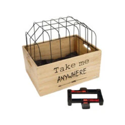 Beeztees Houten Fietsmand Journey + Kap -Honden Benodigdheden Winkel beeztees houten fietsmand journey kap 174289 0500 none