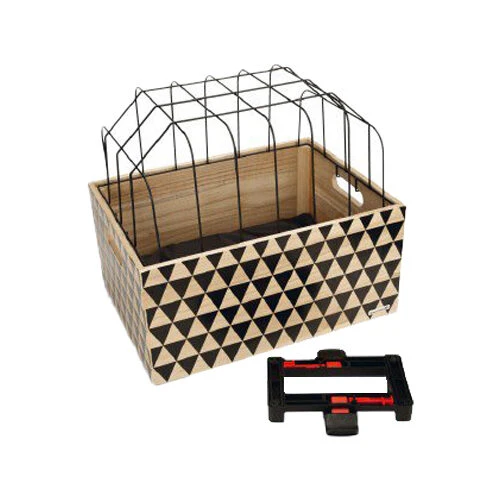 Beeztees Houten Fietsmand Touring + Kap 2 Beeztees Houten Fietsmand Touring + Kap - Afbeelding 2