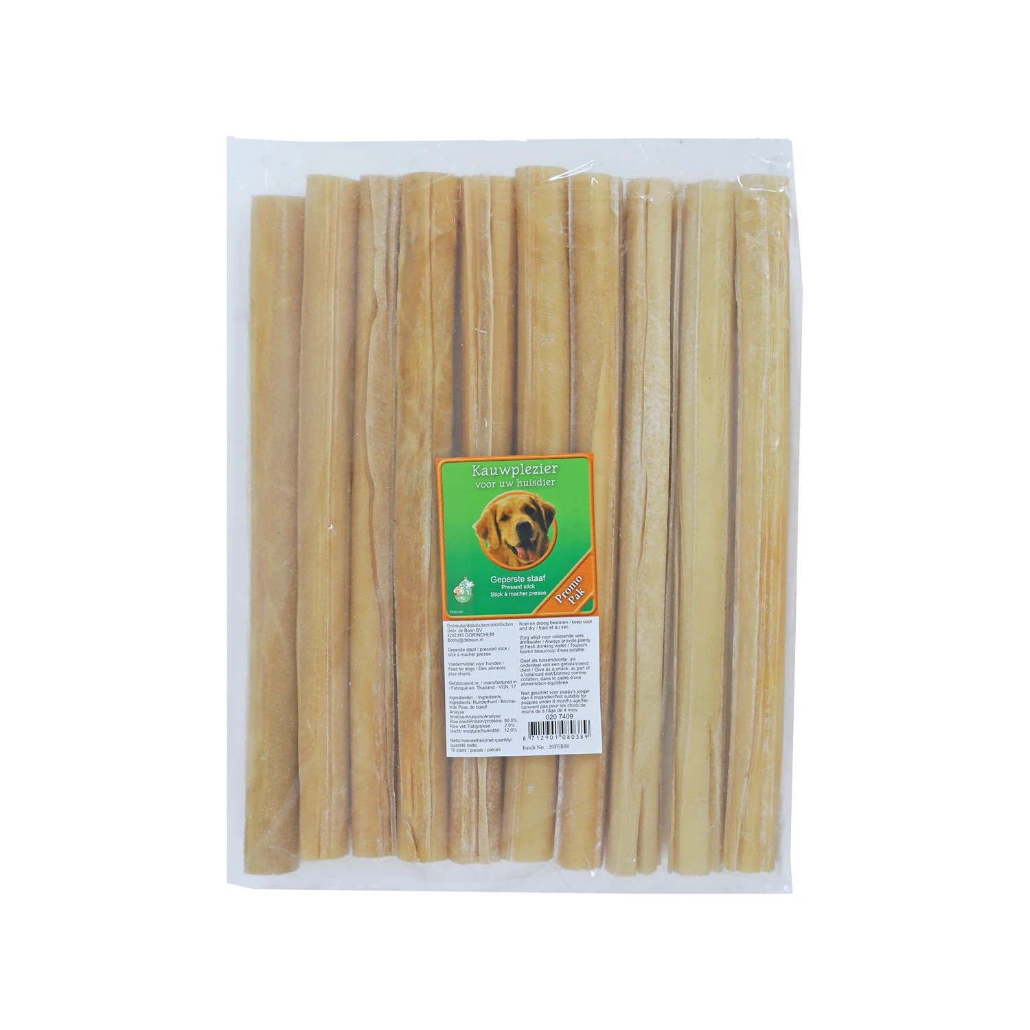 Boon Kauwstaaf 25 Cm 10 Stuks 2 Boon Kauwstaaf 25 Cm 10 Stuks - Afbeelding 2