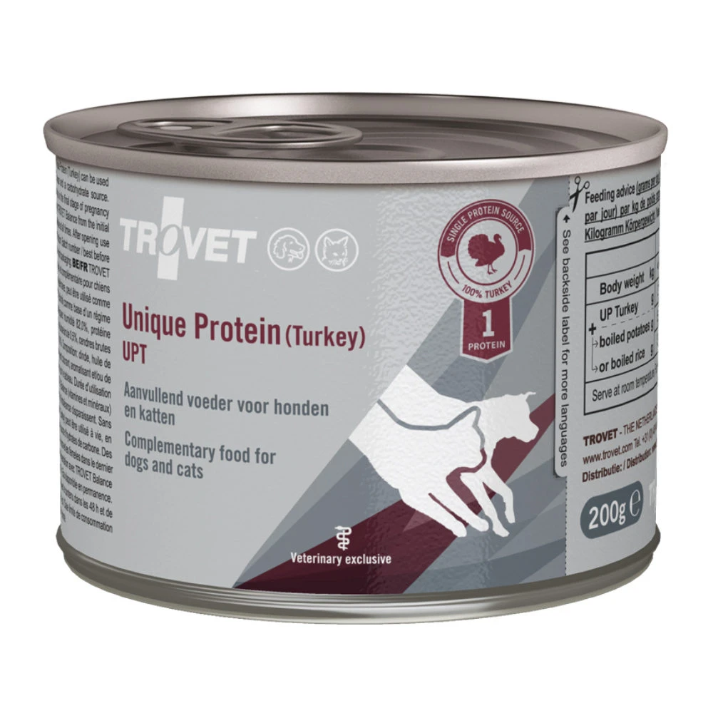 TROVET Unique Protein UPT (Turkey) - Hond/Kat 8 TROVET Unique Protein UPT (Turkey) - Hond/Kat - Afbeelding 8