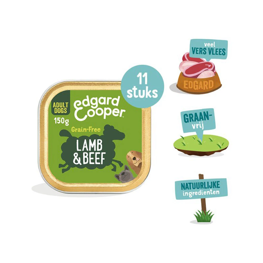 Edgard & Cooper Adult - Lam & Rund - Kuipje 3 Edgard & Cooper Adult - Lam & Rund - Kuipje - Afbeelding 3