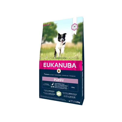 Eukanuba Dog Small En Medium Puppyvoer - Lam En Rijst
