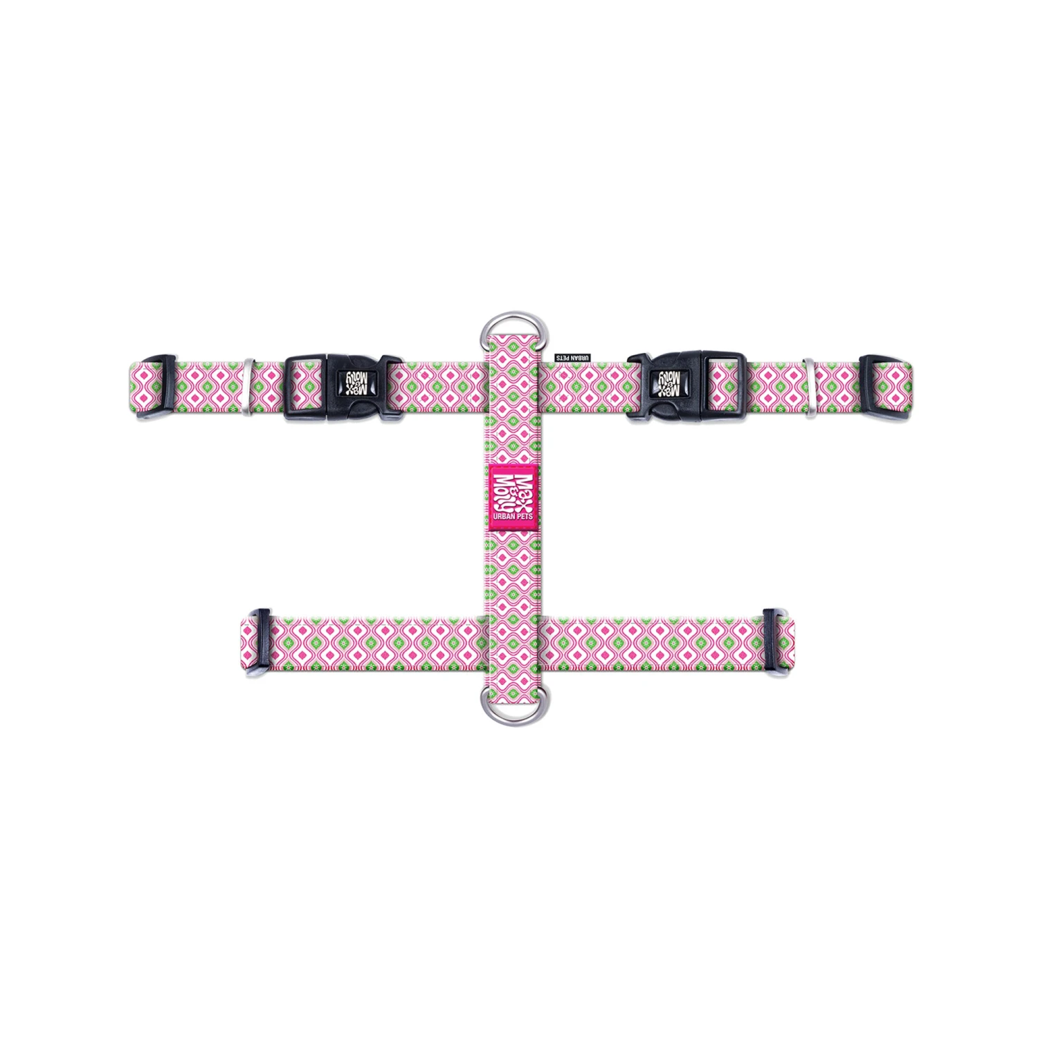Max & Molly H-Hondenharnas - Retro Pink 1 Max & Molly H-Hondenharnas - Retro Pink