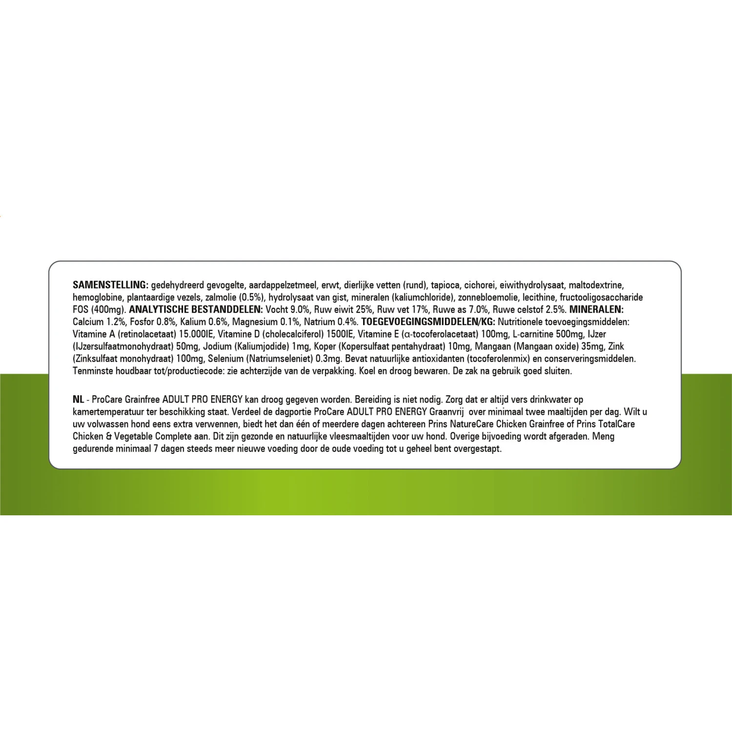 Prins ProCare Grainfree Adult Pro Energy 8 Prins ProCare Grainfree Adult Pro Energy - Afbeelding 8