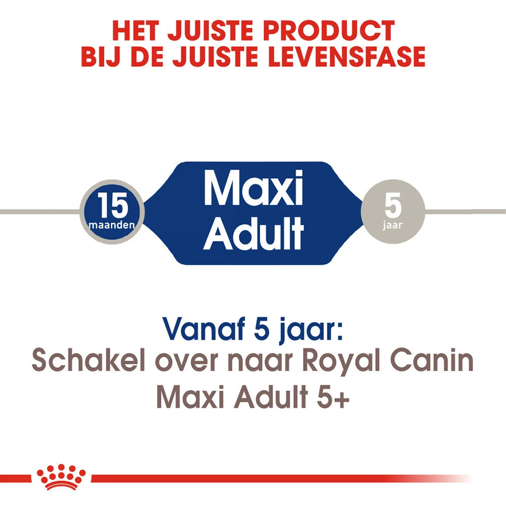 Royal Canin Maxi Adult - Hondenvoer 7 Royal Canin Maxi Adult - Hondenvoer - Afbeelding 7