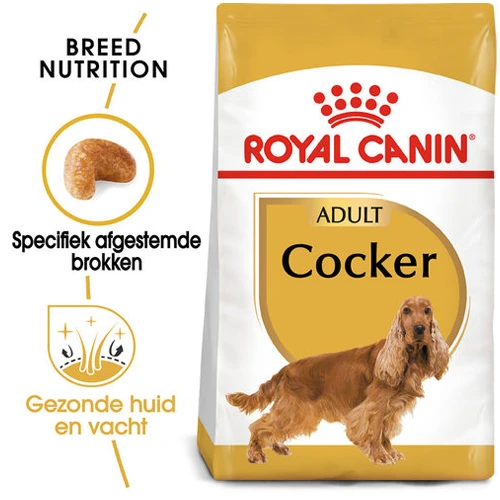 Royal Canin Cocker Adult - Hondenvoer 2 Royal Canin Cocker Adult - Hondenvoer - Afbeelding 2